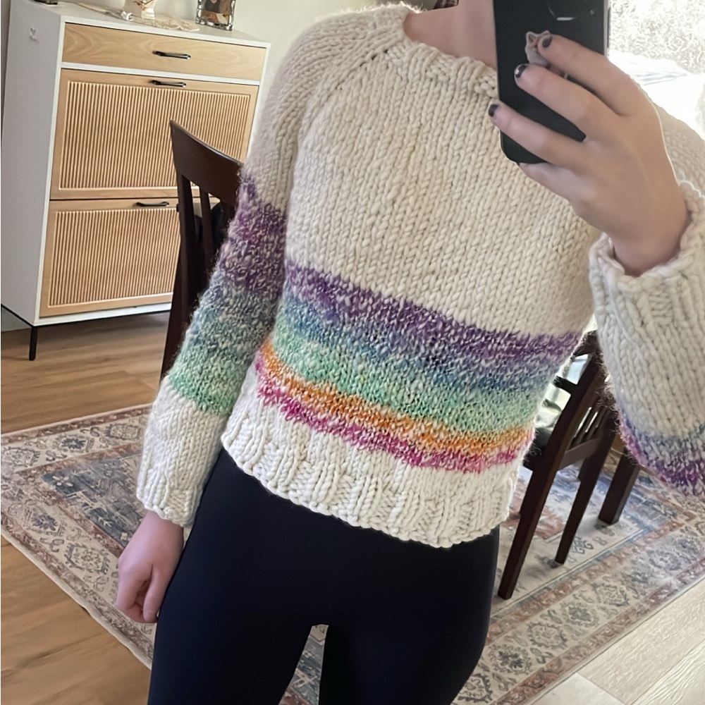 Colorful Striped Wool Sweater